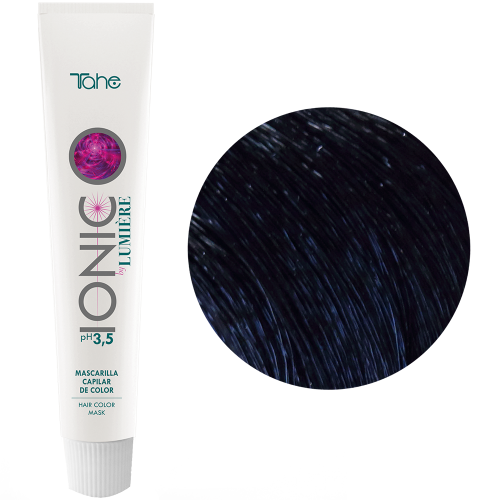 Tahe Ionic - Mascarilla de Coloración tratante para el cabello de Tono Negro 100 ml
