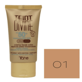 Tahe - Crema Facial CON COLOR fps.50+ tono nº01 de 50 ml