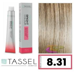 Tassel - Tinte BRIGHT COLOUR con Argán y Keratina Nº 8.31 RUBIO CLARO DORADO CENIZA 100 ml (04342)