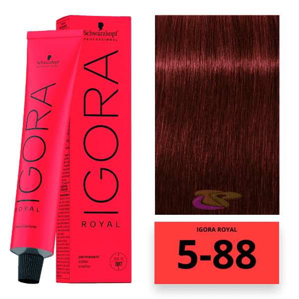 Schwarzkopf - Tinte Igora Royal 5/88 Castaño Claro Rojo Intenso 60 ml 