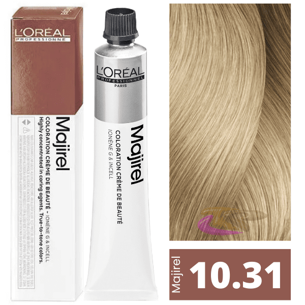 L`Oréal - Tinte MAJIREL 10.31 Rubio Extraclaro Dorado Ceniza 50 ml