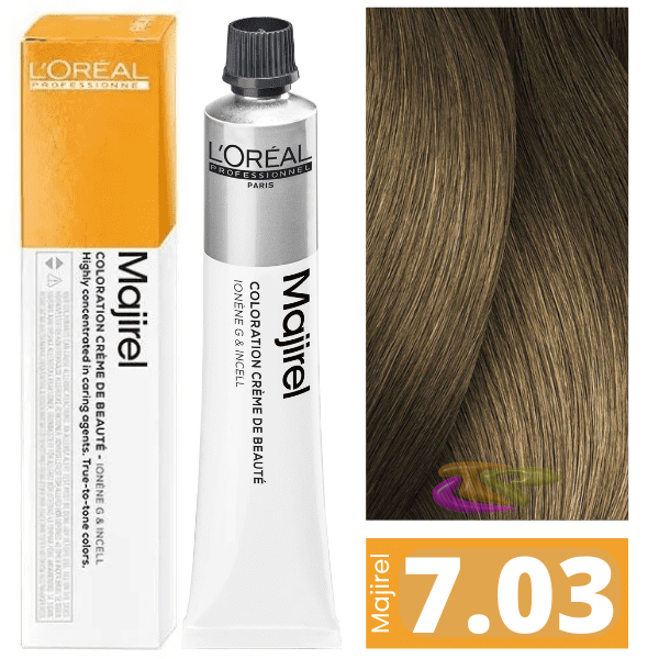 L`Oréal - Tinte MAJIREL 7.03 Rubio Natural Dorado 50 ml