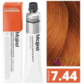 L`Oréal - Tinte MAJIREL 7.44 Rubio Cobrizo Profundo 50 ml