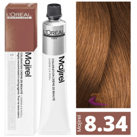 L`Oréal - Tinte MAJIREL 8.34 Rubio Claro Dorado Cobrizo 50 ml