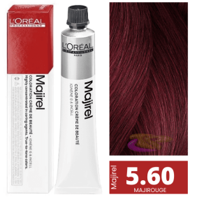 L`Oréal - Tinte MAJIROUGE 5.60 Castaño Claro Rojo Profundo 50 ml