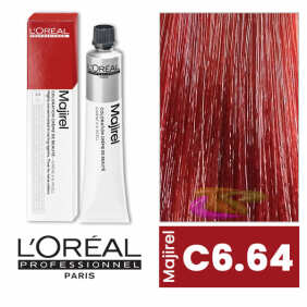 L`Oréal - Tinte MAJIROUGE C6.64 Rubio Oscuro Rojo Cobrizo 50 ml