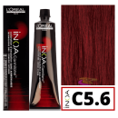 L`Oréal - Tinte INOA CARMILANE sin amoniaco C5.6 Castaño Claro Rojo 60 ml