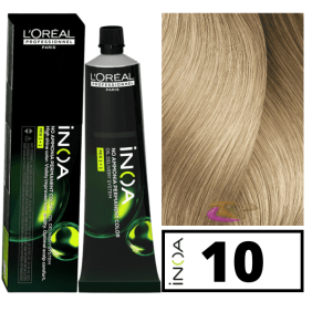 L`Oréal - Tinte INOA sin amoniaco 10 Rubio Platino 60 ml