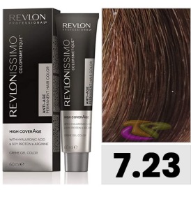 Revlon - Tinte REVLONISSIMO HIGH COVERAGE 7.23 Rubio Nacarado 60 ml