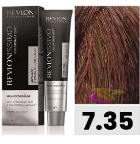 Revlon - Tinte REVLONISSIMO HIGH COVERAGE 7.35  Rubio Ambar 60 ml