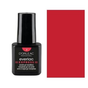 D`orleac - Esmalte Gel EVERLAC EXPRESS Nº7 ROJO ANARANJADO 7 ml (XE16507)