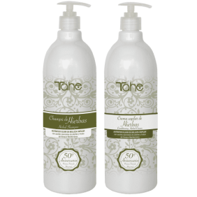 Tahe - PACK HIERBAS (Champú 1000 ml + Crema 1000 ml)