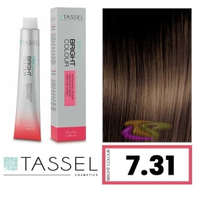 Tassel - Tinte BRIGHT COLOUR con Argán y Keratina Nº 7.31 RUBIO MEDIO DORADO FRÍO 100 ml (04609)