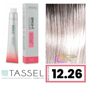 Tassel - Tinte BRIGHT COLOUR con Argán y Keratina Nº 12.26 RUBIO SUPERACLARANTE CENIZA VIOLETA 100 ml (04610)