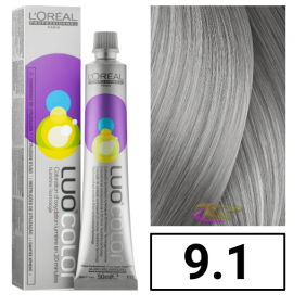 L`Oréal - Tinte LUOCOLOR 9.1 Rubio Muy Claro Ceniza 50 ml