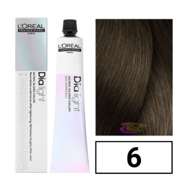 L`Oréal - Coloración DIALIGHT 6 Rubio Oscuro sin amoniaco 50 ml