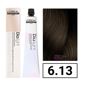 L`Oréal - Coloración DIALIGHT 6.13 Rubio Oscuro Ceniza Dorado sin amoniaco 50 ml