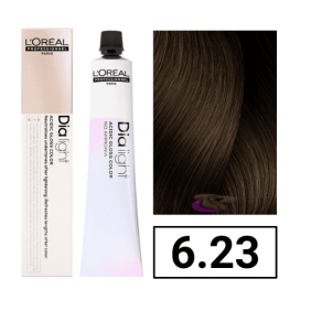 L`Oréal - Coloración DIALIGHT 6.23 Rubio Oscuro Irisado Dorado sin amoniaco 50 ml