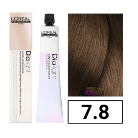 L`Oréal - Coloración DIALIGHT 7.8 Rubio Moka sin amoniaco 50 ml