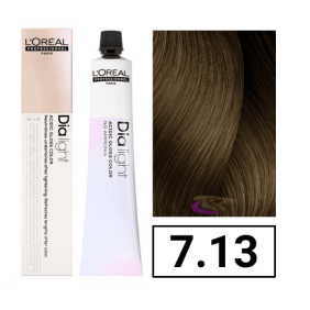 L`Oréal - Coloración DIALIGHT 7.13 Rubio Ceniza Dorado sin amoniaco 50 ml