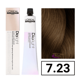 L`Oréal - Coloración DIALIGHT 7.23 Rubio Irisado Dorado sin amoniaco 50 ml