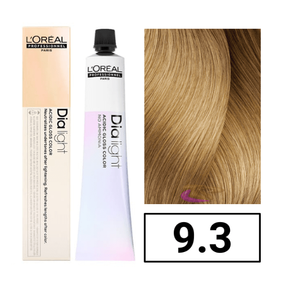 L`Oréal - Coloración DIALIGHT 9.3 Rubio Muy Claro Dorado sin amoniaco 50 ml