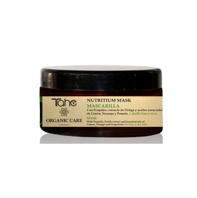 Tahe Organic Care - Mascarilla NUTRITIUM MASK para cabello fino y seco (vegano) 300 ml