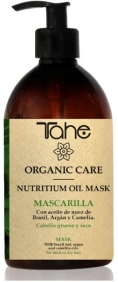 Tahe Organic Care - Mascarilla NUTRITIUM OIL MASK para cabello grueso y seco (vegano) 500 ml