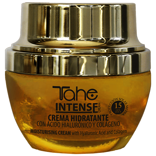Tahe - Crema Hidratante Intense 24h fps.15 con Ácido Hialurónico y Colágeno 50 ml
