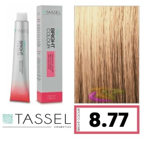 Tassel - Tinte BRIGHT COLOUR con Argán y Keratina Nº 8.77 RUBIO CLARO CHOCOLATE 100 ml (04818)