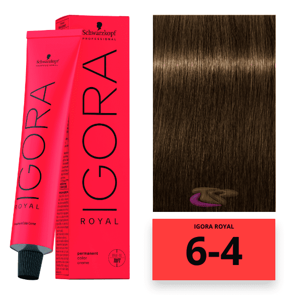 Schwarzkopf - Tinte Igora Royal 6/4 Rubio Oscuro Beige 60 ml 