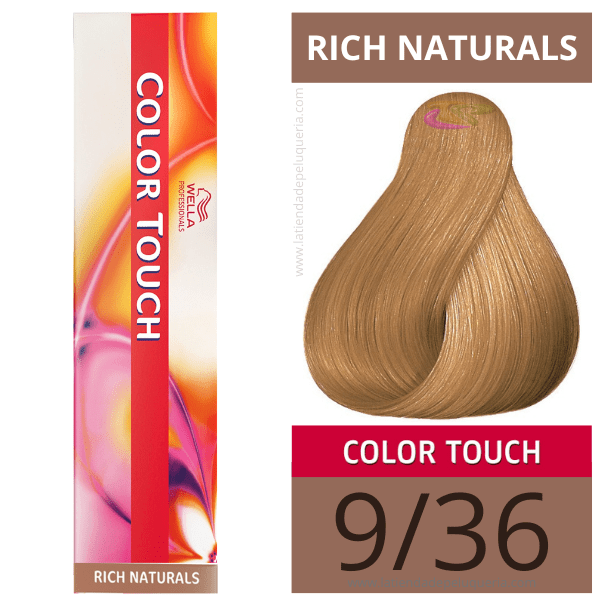 Wella - Baño COLOR TOUCH Rich Naturals 9/36 Rubio Muy Claro Dorado Violeta (sin amoníaco) de 60 ml
