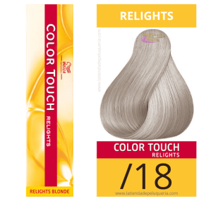 Wella - Baño COLOR TOUCH Relights Blonde /18 Ceniza Perla (MATIZADOR DE MECHAS) (sin amoniaco) de 60 ml