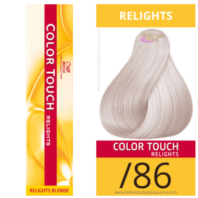 Wella - Baño COLOR TOUCH Relights Blonde /86 Perla Violeta (MATIZADOR DE MECHAS) (sin amoniaco) de 60 ml