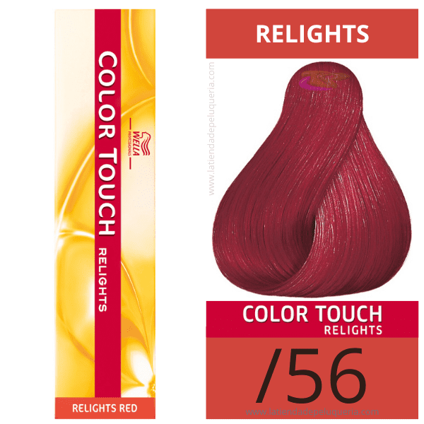 Wella - Baño COLOR TOUCH Relights Red /56 Caoba Violeta (MATIZADOR DE MECHAS) (sin amoniaco) de 60 ml