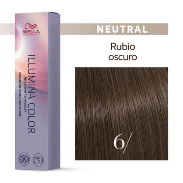 Wella - Tinte Illumina Color 6/ Rubio Oscuro 60 ml