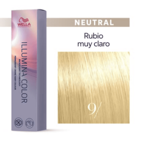 Wella - Tinte Illumina Color 9/ Rubio Muy Claro 60 ml