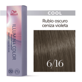 Wella - Tinte Illumina Color 6/16 Rubio Oscuro Ceniza Violeta 60 ml