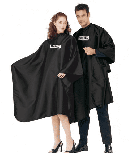 Wahl - Capa de Corte Profesional Negra cierre velcro (135 cm x 150 cm) (4505-7001)