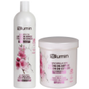 Blumin - Pack Oferta Leche de Arroz y Flor de Cerezo (para cabellos normales a secos) (Champú 1000ml + Mascarilla 700ml...