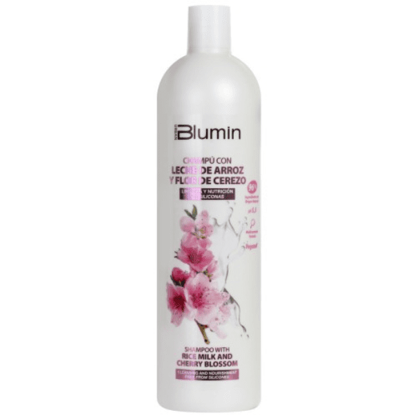 Blumin - Pack Oferta Leche de Arroz y Flor de Cerezo (para cabellos normales a secos) (Champú 1000 ml + Mascarilla 700 ml)