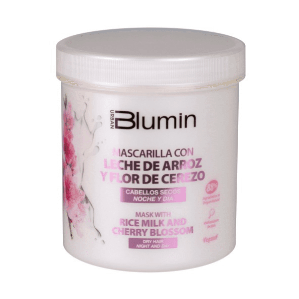 Blumin - Mascarilla LECHE DE ARROZ Y FLOR DE CEREZO (para cabellos normales a secos) 700 ml