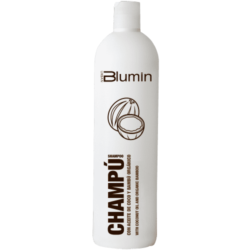 Blumin - Champú ACEITE DE COCO Y BAMBÚ ORGÁNICO (para cabellos normales a secos) 1000 ml