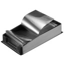 Eurostil - Dispensador de papel de aluminio plata precortado con hoja transparente 100 uds (06080)