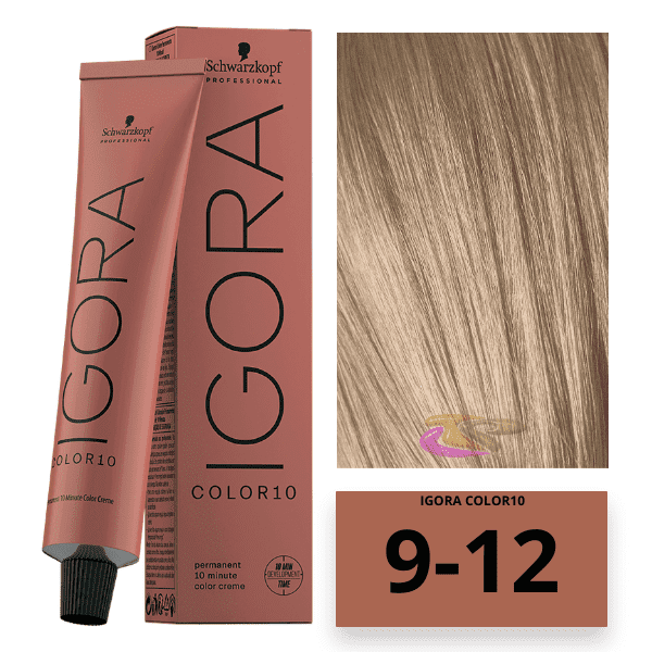 Schwarzkopf - Tinte COLOR Igora 10 Minutos 9-12 Rubio Muy Claro Ceniza Humo 60 ml