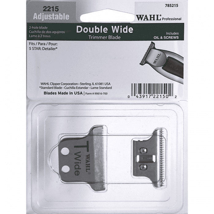 Wahl - Cuchillas DETAILER T-WIDE BLADE (Detailer T-Wide y Detailer Cordless Li) (02215-1116)