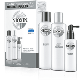 Nioxin - Kit SISTEMA 1 cabello NATURAL ligera pérdida de densidad (3 productos)