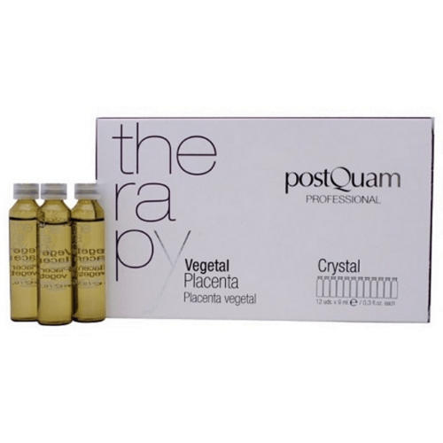 Postquam - Pack ANTICAÍDA (Champú Anticaída 250 ml + Ampollas Placenta Vegetal Crystal 12 x 9 ml)
