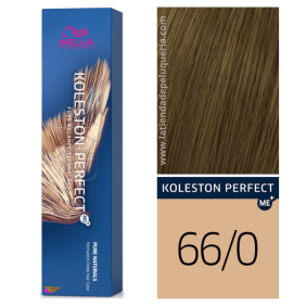 Wella - Tinte Koleston Perfect ME+ Pure Naturals 66/0 Rubio Oscuro Intenso (ideal canas rebeldes) 60 ml