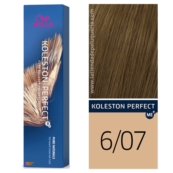 Wella - Tinte Koleston Perfect ME+ Pure Naturals 6/07 Rubio Oscuro Natural Marrón 60 ml